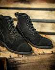Parade Brogue Boot - Black Roughout - 7 EE