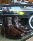 ReBoot - Aurora Square Toe - Brown Pull Up - 6.5 E
