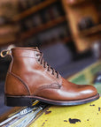 Service Boot - 6.5 E - Brown Veg Tan - Corded Lace