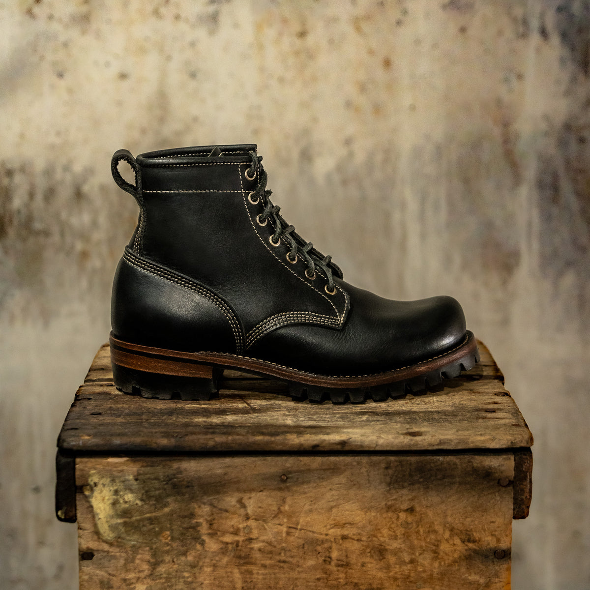 Toughie - Black Veg Tan - 7.5 D