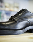 Derby Black Veg Tan